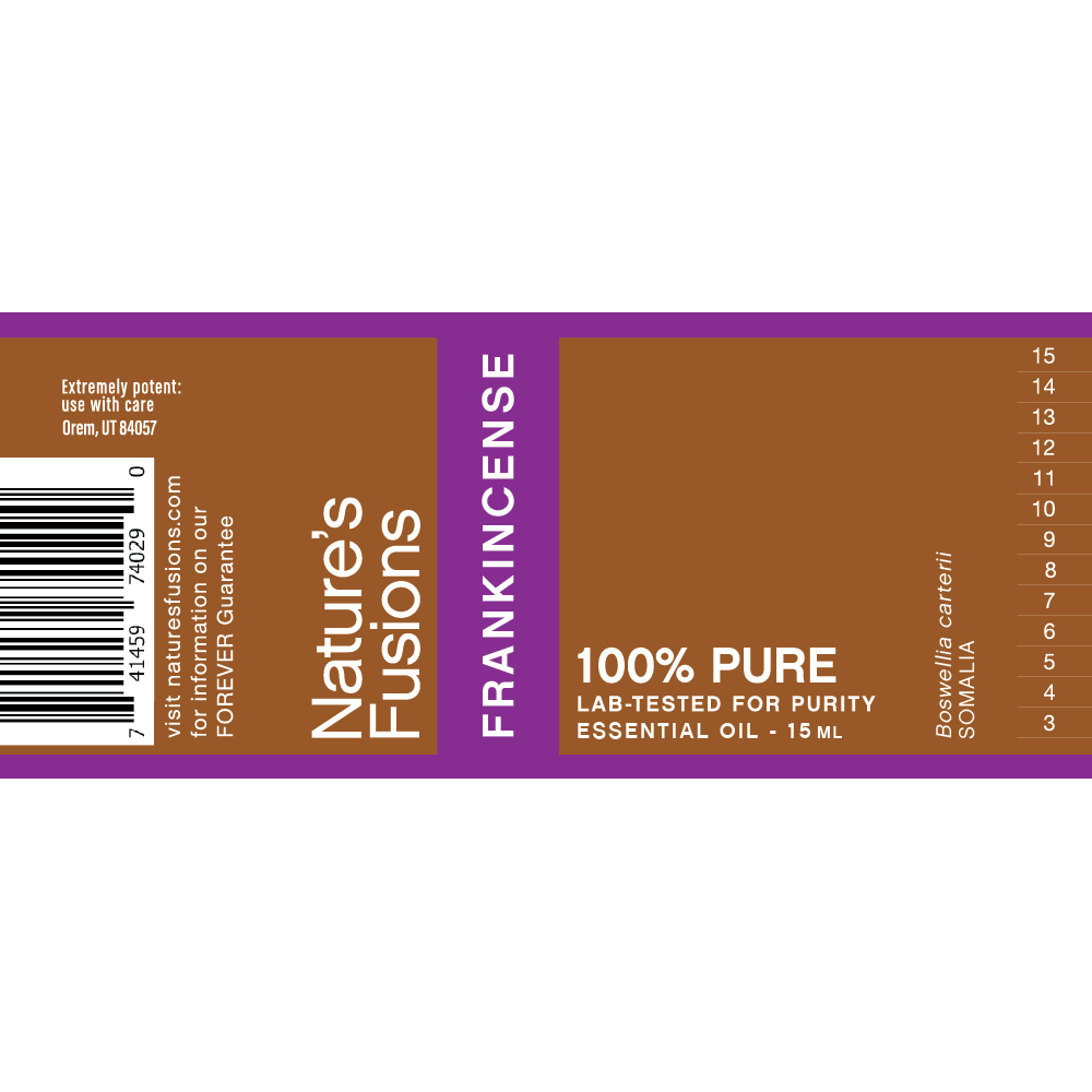 Essential Oil Frankincense Label