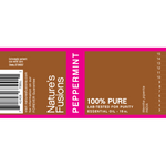 Essential Oil Peppermint Label