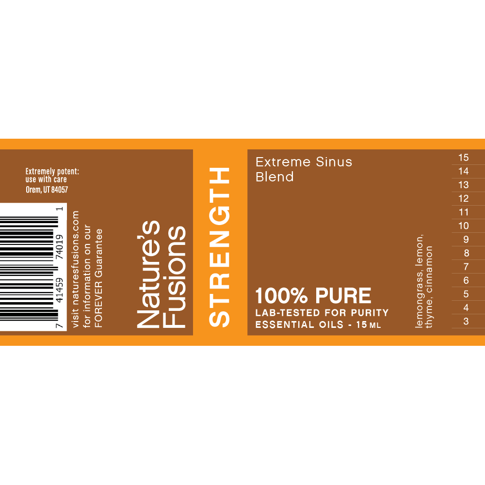 Essential Oil Strength Label