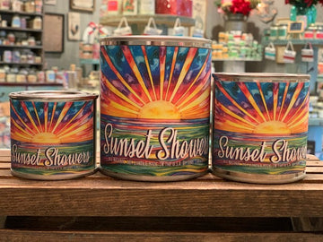 Surf's Up Candle Sunset Showers Paint Can Candle - 1/2 Pint