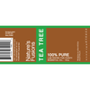 Organic Essential Oil Tea Tree Label