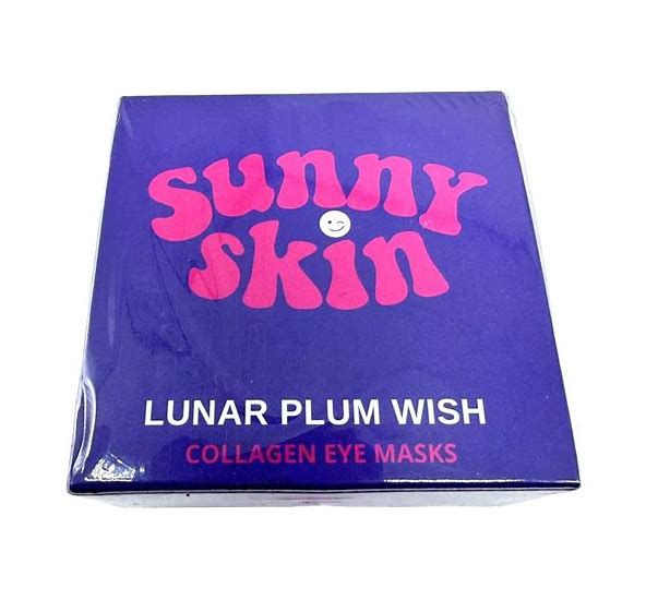 Sunny Skin Lunar Plumb Wash Collagen Eye Masks